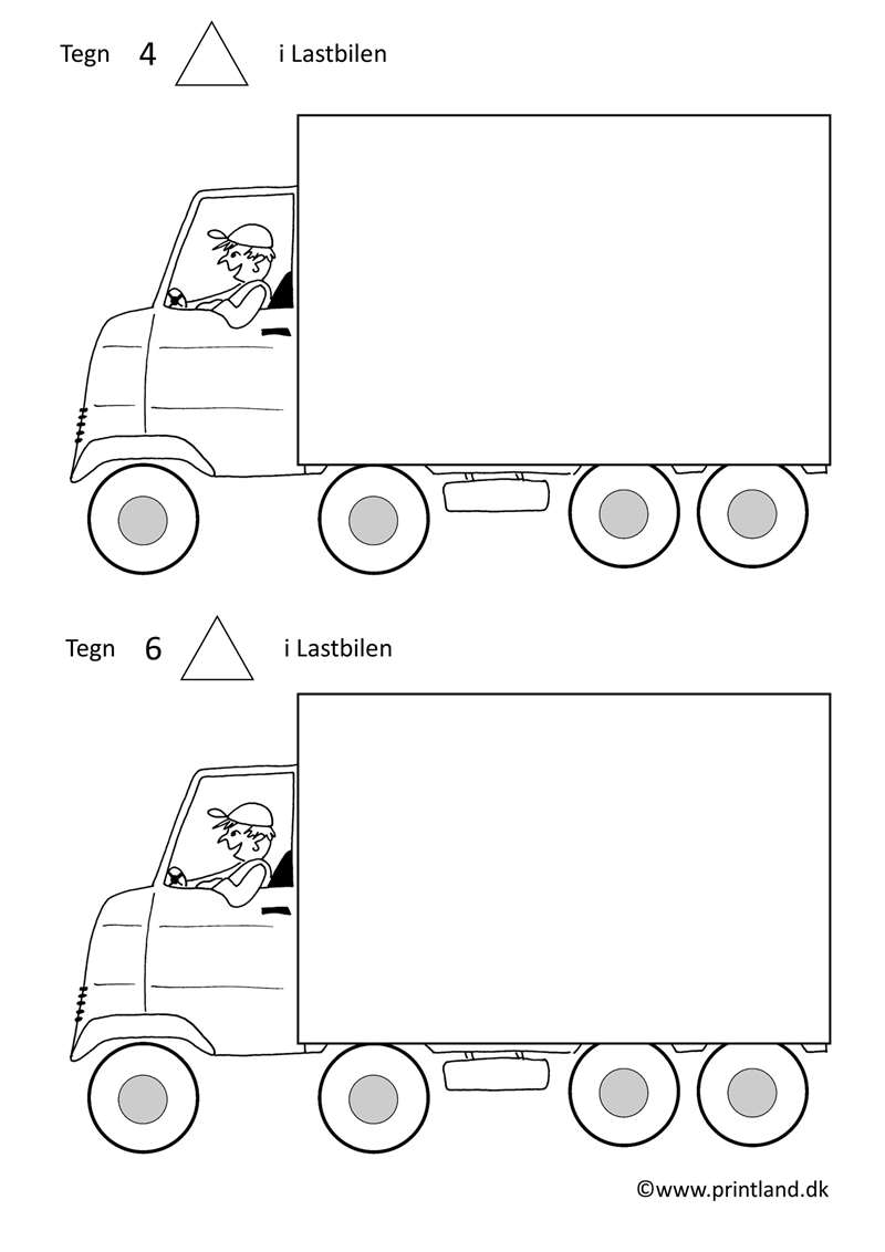 b10. trekanter i lastbilen små