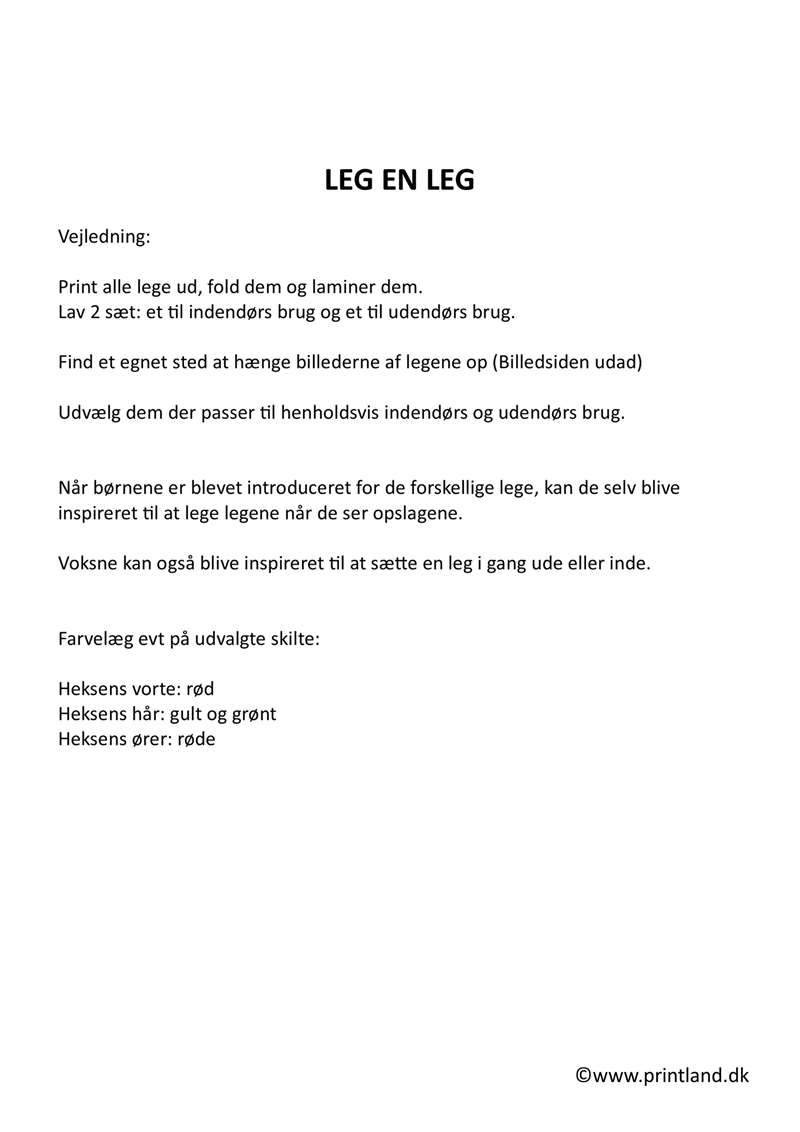 a10. leg en leg vejledning