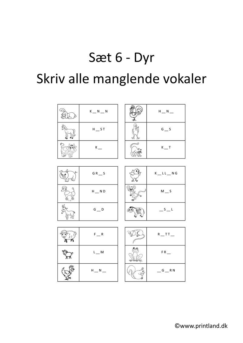 a15. forside skriv alle manglende vokaler