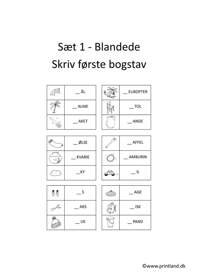 a10. forside første bogstav