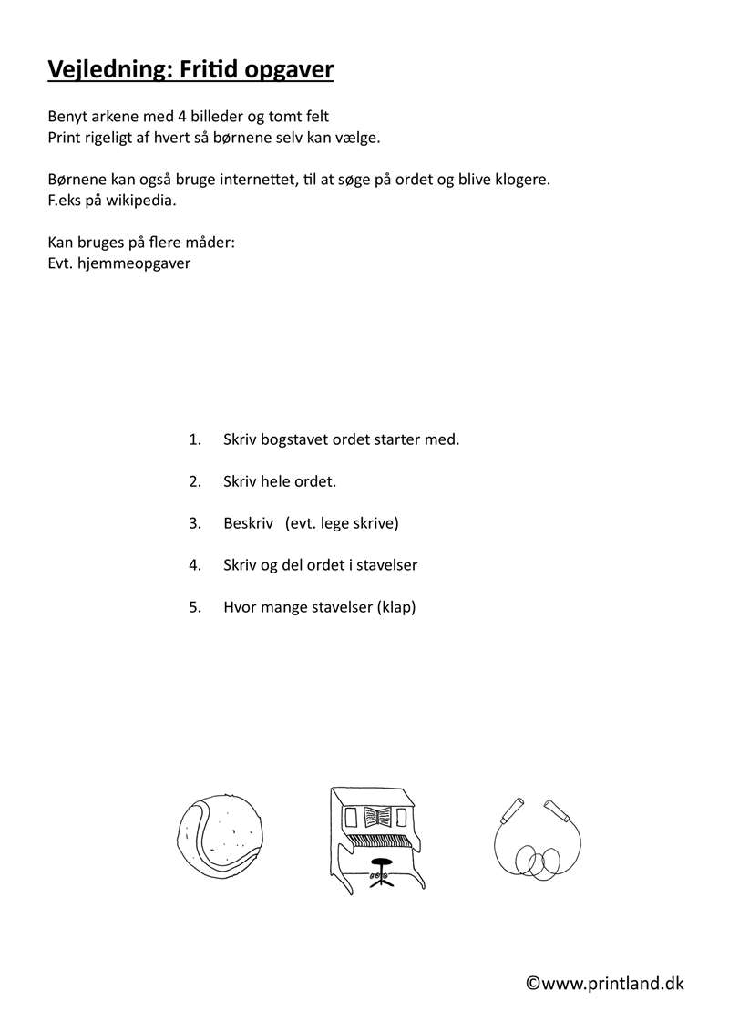 a13. vejl fritid opgaver