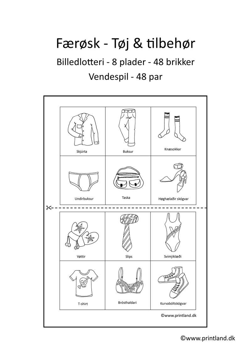 a18. færøsk forside tøj & tilbehør