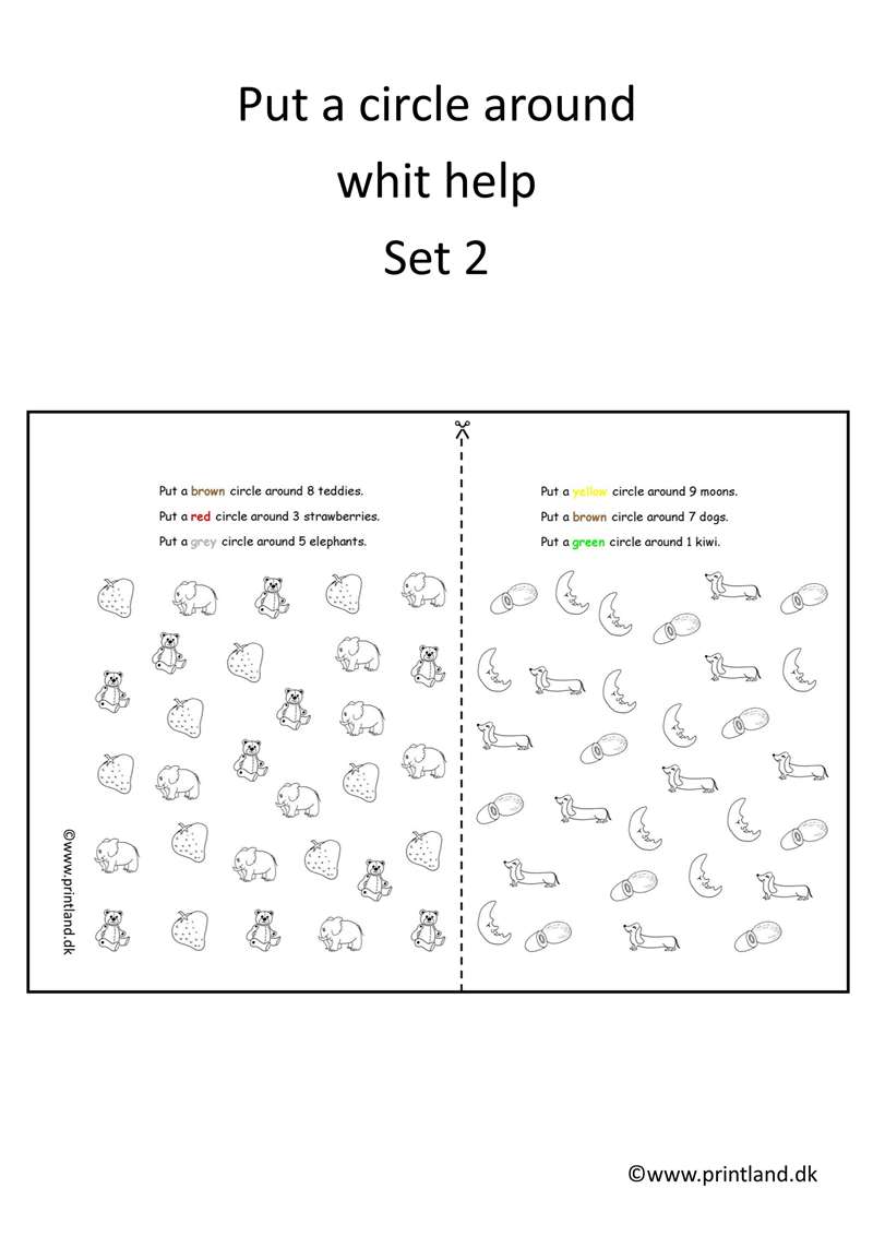 a11. forside put a circle around whit help