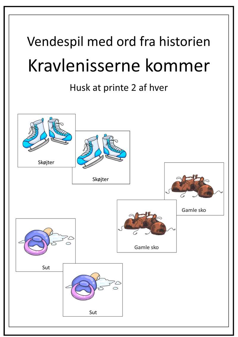 Aftensmad Comorama Luftpost Vendespil og billedlotteri