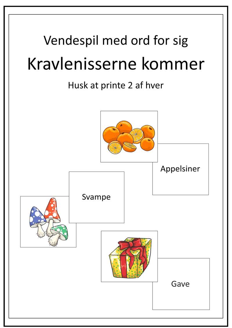 4. vendespil m ord for sig