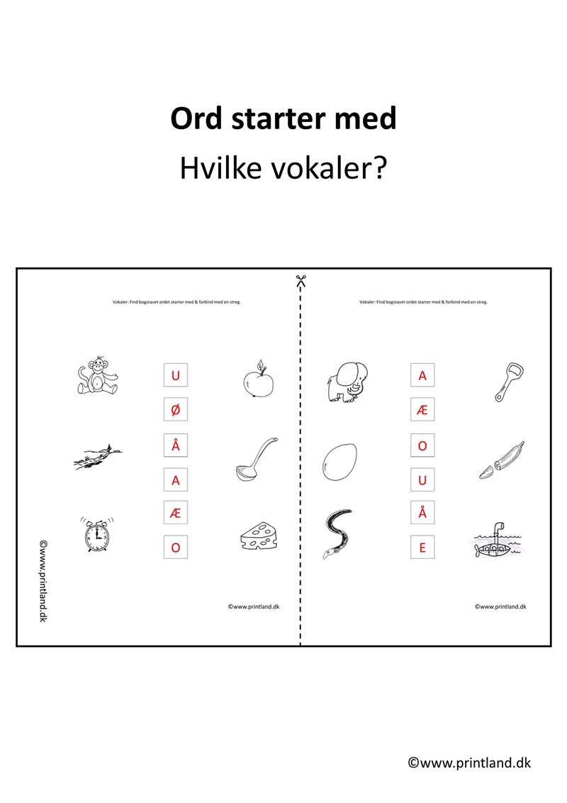 b10. forside vokaler ord starter med