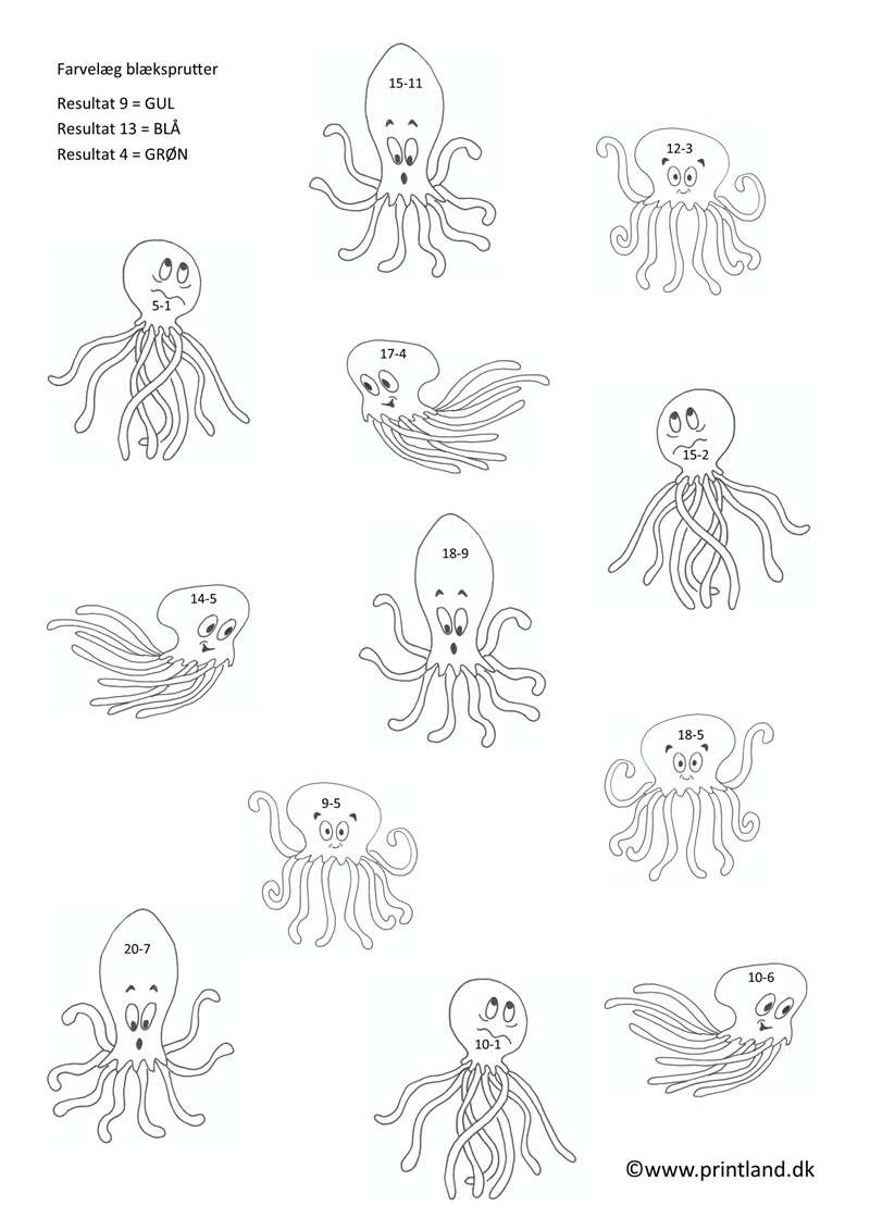 a23. farvelæg blæksprutter minus