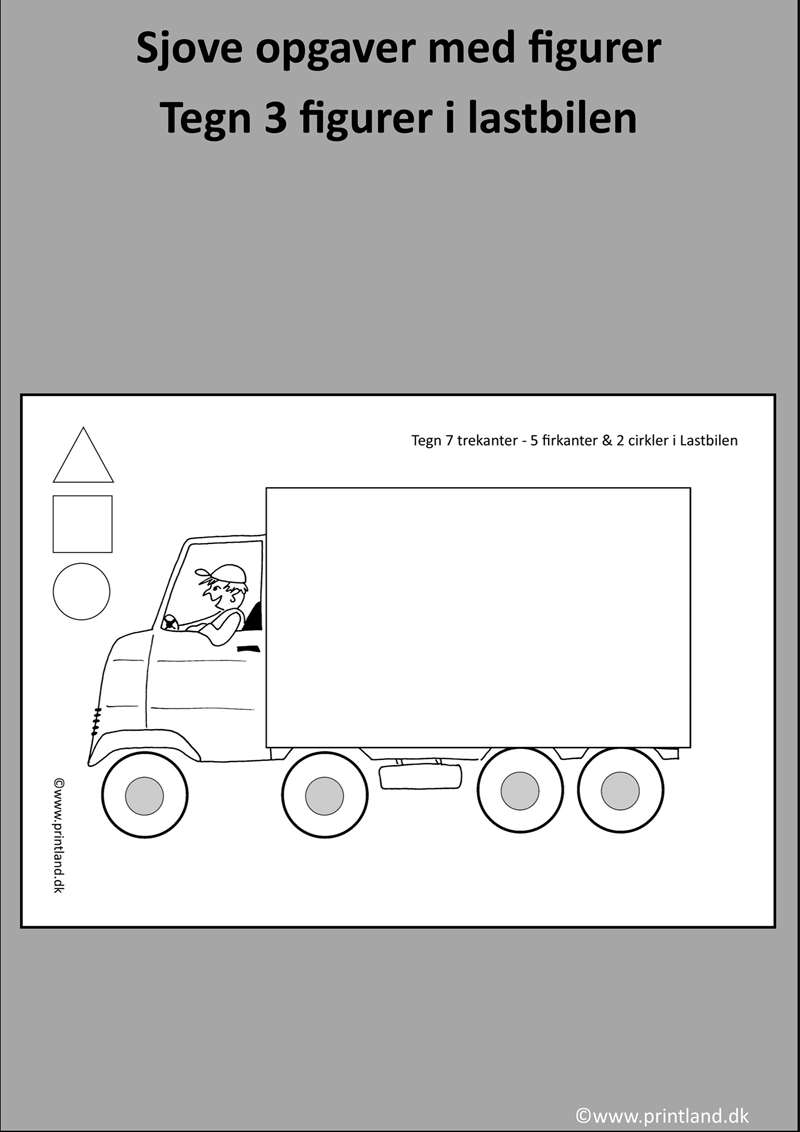 a24. tegn 3 figurer i lastbilen