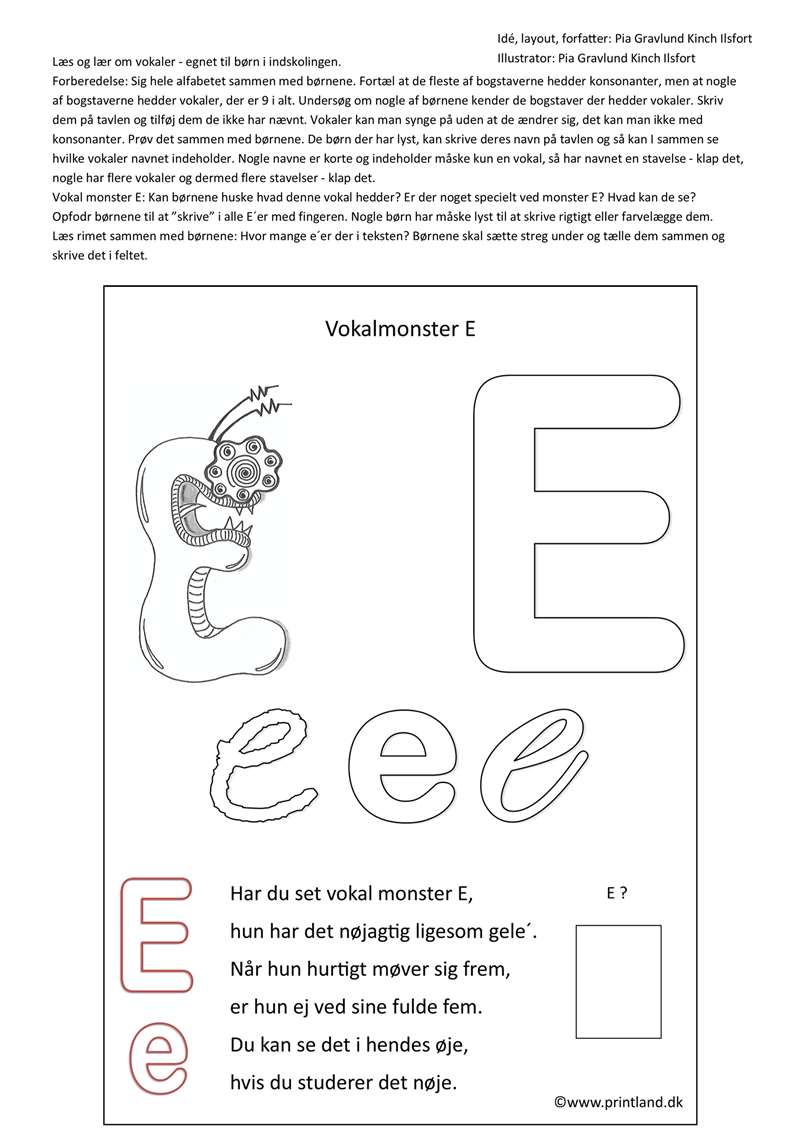 a11. forside lær om vokalen e