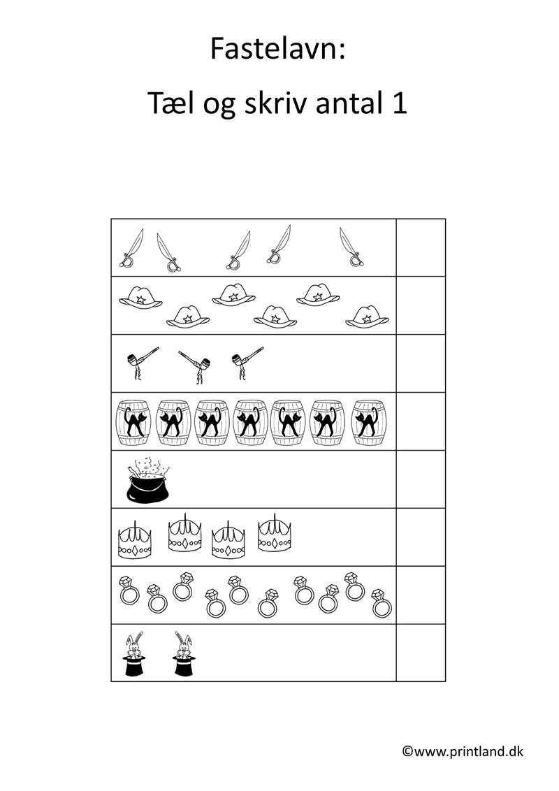 a12. forside tæl og skriv 1