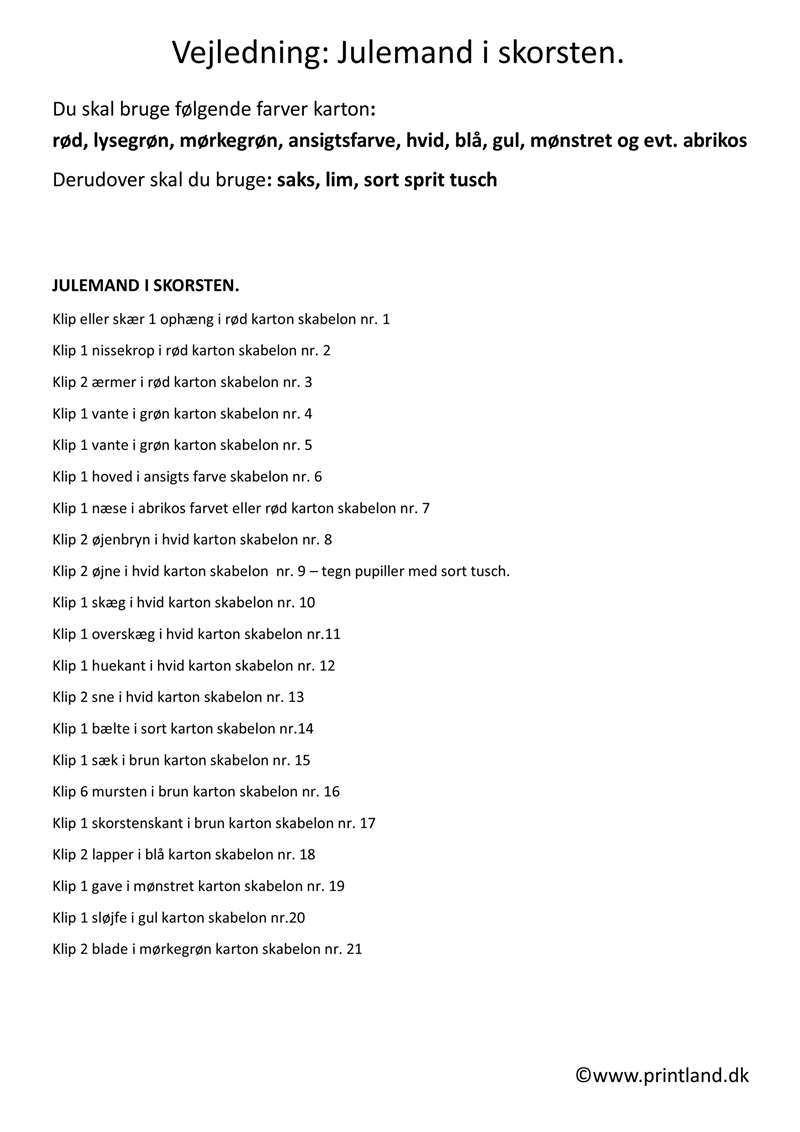 x21. vejl. julemand i skorsten